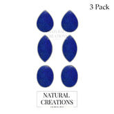 lapis lazuli cab earrings